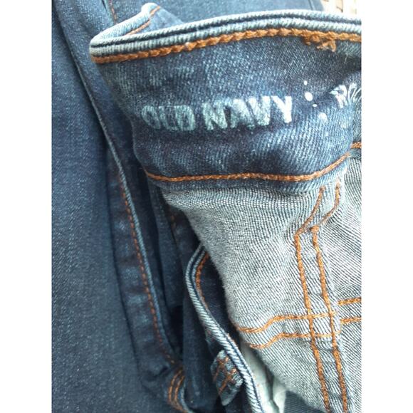 Old Navy Rockstar Mid Rise Skinny Jeans Women's 4R Blue Cotton Blend - Picture 4 of 5